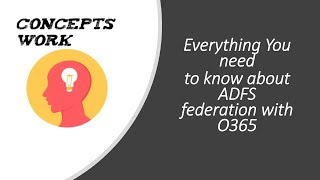 Active Directory Federation Service  Office365 [upl. by Sheets]