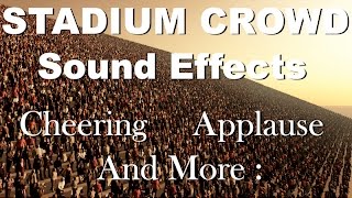 Stadium Crowd Sound Effects  One Hour  HQ [upl. by Leibman950]