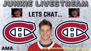 Lets Talk About Kotkaniemi Hockey Junkie AMA NHL Franchise Manager 7 Gameplay [upl. by Notlek]