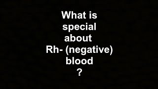 What does it mean to be Rh negative [upl. by Esoranna]