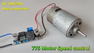 775 Motor Speed Controller Using LM2596 DCDC Buck Converter  StepDown Module  POWER GEN [upl. by Euh]