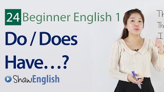 English Grammar Do  Does Have Questions [upl. by Kowtko]