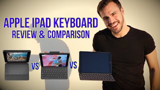 Apple iPad Keyboard Review  Compared to Logitech Rugged and Slim Folio Keyboards [upl. by Eriha]