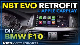 NBT EVO Retrofit With Apple CarPlay in an F10 2012 BMW 535i Before and After Demo Video [upl. by Rosalia81]