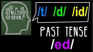 Past Tense ed Pronunciation My English Brain [upl. by Emyam]