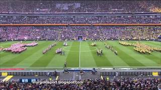 2013 UEFA Champions League Final Opening Ceremony Wembley Stadium London [upl. by Yrreg]