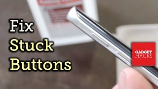 Fix a Stuck Button on Your Smartphone or Tablet HowTo [upl. by Yznel619]