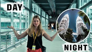 Inside PETRONAS TOWERS by Day and Night  Kuala Lumpur  Travel vlog 12 Malaysia [upl. by Blair]