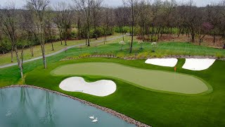 Kansas City onehole golf course is replica of the 12th hole at Augusta National Golf Club [upl. by Russel]