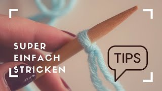 Maschenanschlag ohne Anfangsknoten stricken stricktipps [upl. by Ling643]