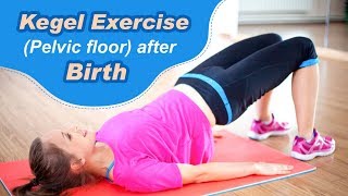 Pelvic Floor Kegel Exercise After Delivery [upl. by Asiaj]