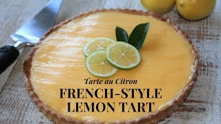 French Style Lemon Tart Step by Step With Lemon custard [upl. by Ailel]