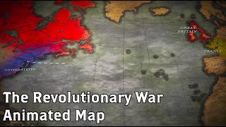 The Revolutionary War Animated Battle Map [upl. by Odiug]