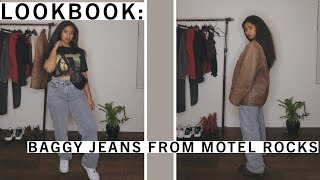 LOOKBOOK  my new baggy jeans from motel rocks [upl. by Eveivaneg]