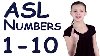 ASL Numbers 110  Sign Language [upl. by Tedda]