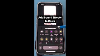 ADD SOUND EFFECTS TO INSTAGRAM REELS [upl. by Ellicott]