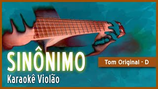 Zé Ramalho  Sinônimo  Karaokê Violão [upl. by Htiduy354]