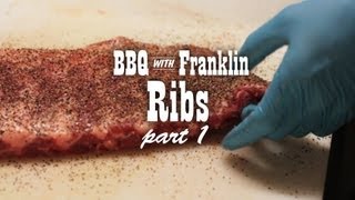 BBQ with Franklin Pork Ribs part 1 [upl. by Eichman]