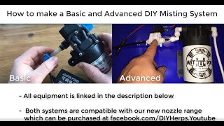 How to make a Basic and Advanced DIY Misting System for Terrarium Vivarium [upl. by Meil]