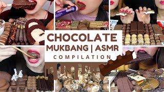 Chocolate Sweets and Dessert Mukbang ASMR Compilation [upl. by Obocaj]