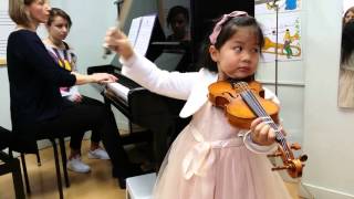 YOULAN LIN 4 years old played concertino en G Major  kuchlerFerdinand opus 11 [upl. by Nawad479]