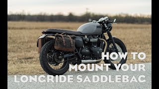 Longride Vintage Saddlebags  How to use the Saddleback system [upl. by Squires794]