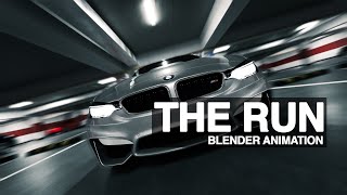 The Run  Cinematic Blender Car Animation [upl. by Yznel]