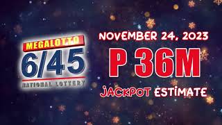 LIVE PCSO 900 PM Lotto Draw  November 23 2023 [upl. by Llevert]