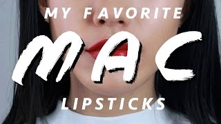 My Favorite MAC lipsticks  Haley Kim [upl. by Vasti]