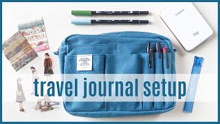 Europe Travel Journal Setup  Journaling Supplies [upl. by Milstone322]