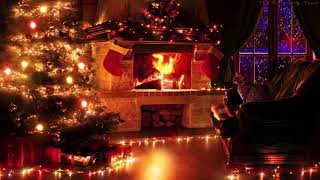 🎧 Christmas ambience  Snowstorm amp Crackling Fireplace Sounds 10 Hours [upl. by Yadsnil]