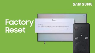 How to reset your TV  Samsung US [upl. by Doehne]