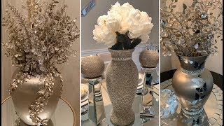 Unique Decorating Ideas  💕 Champagne Gold Home Decor  Decorative Vases 💕 [upl. by Eylrahc]