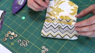 Tutorial  How to Use a Snap Setter for Little Wallets [upl. by Mayce]