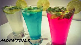 3 Mocktails  Refreshment drinks  Easy quick best mocktails [upl. by Rehteh]