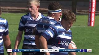 Premier Interschools Rugby 2021  Paarl Boys High vs Grey College [upl. by Phelips]