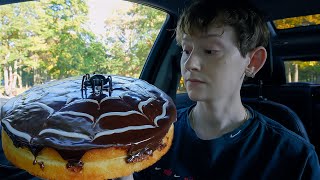 ASMR Boston Cream Cake Dessert Mukbang No Talking [upl. by Yelram]