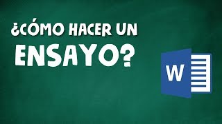 CÓMO HACER UN ENSAYO ACADÉMICO [upl. by Valerie]