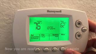 Connect Honeywell Thermostat to WiFi easy steps [upl. by Enitsenre]