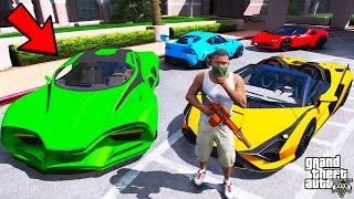 Franklin Stealing Billionaires Secret Sports Cars In GTA 5  SHINCHAN and CHOP [upl. by Acinna57]