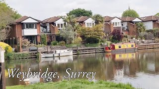 Weybridge Surrey UK  WALKING TOUR [upl. by Eilac571]