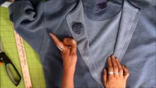 Sweatshirt to Jacket Tutorial [upl. by Godred302]