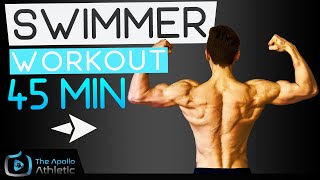 45 Minute Dryland Workout For Swimmers  No Equipment [upl. by Gnep]