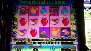 Big Win  Buffet Mania Slot Free Spins Bonus Round [upl. by Naujej]