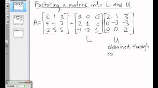 LU Factorization [upl. by Lakim]