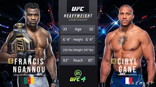 FRANCIS NGANNOU VS CIRYL GANE FULL FIGHT UFC 270 [upl. by Notsnhoj]