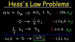 Hesss Law Problems amp Enthalpy Change  Chemistry [upl. by Levana485]