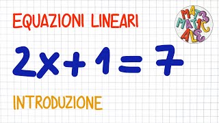 EQUAZIONI LINEARI  introduzione  EL05 [upl. by Newby]