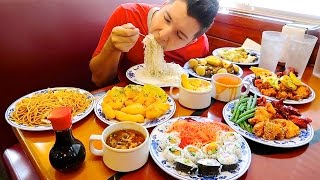 All You Can Eat • Massive Chinese Buffet • MUKBANG [upl. by Weinrich533]