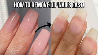 4 WAYS TO REMOVE DIP POWDER NAILS AT HOME  FAST amp EASY [upl. by Maryanne]